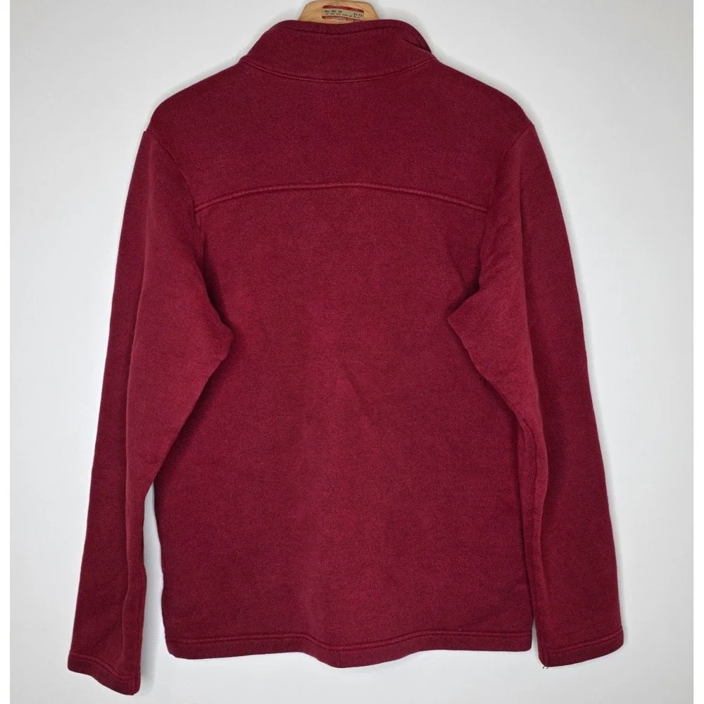 Columbia Mens Great Hart Mountain Sweatshirt Sz‎ M Red 1/4 Zip Pullover Outdoor